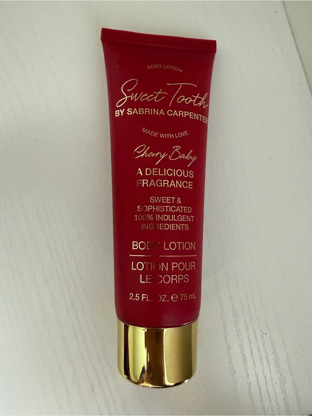 Sweet Tooth by Sabrina Carpenter Cherry Baby Red Body Lotion